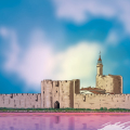 Coeur de Sel - Illustration Tour de Constance et rempart d'Aigues-Mortes