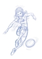 Coeur de Sel - Gaïane Football World Cup croquis