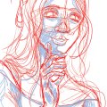 Haloween 2023 - Gaïane of the Dead - croquis