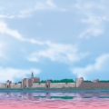 Coeur de Sel - Aigues-Mortes Rempart vue des salins