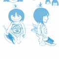 Contes et Mythes Japonais - Kintarou - Croquis